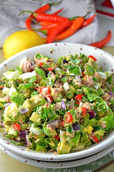 Spicy Tuna Avocado Salad — Tasty Food For Busy Mums — Quick And Easy Recipe Avocado Salad