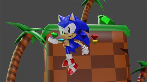 Sonic Blender Scene by TheGlitch3K on DeviantArt