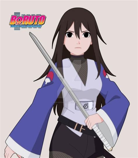 COMMISSION HALFBODY BORUTO Saki Uchiha By Jennapark04 On DeviantArt