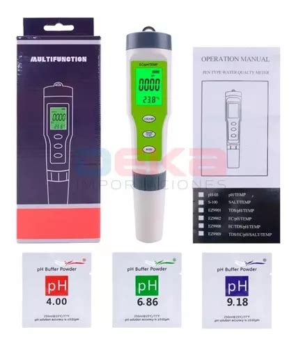 Medidor Conductividad Ph Ec Temp Calidad De Agua Calibrado MercadoLibre