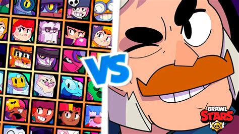 NOVO BRAWLER SAM 1V1 CONTRA TODOS OS BRAWLERS SAM VS TODOS OS BRAWLERS