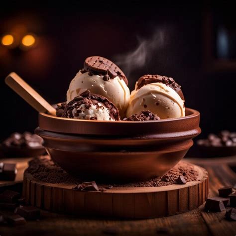 Premium AI Image | A delicious chocolate icecream cup