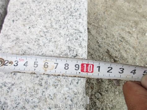 China Silver Grey Granite G601 Split Tumbled Cobbles Fujian Grey