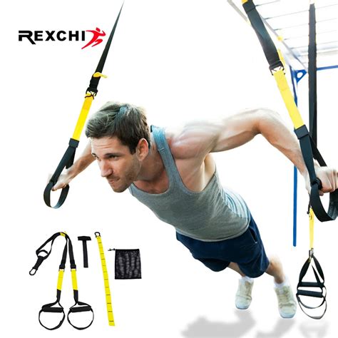 Rexchi Gym Fitness Resistance Bands Hanging Belt For Yoga Stretch Pull