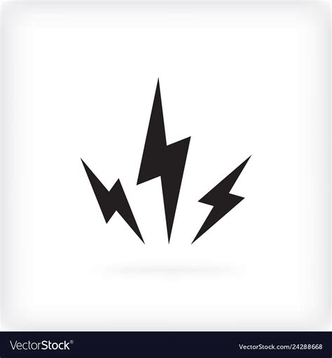 Battery charger lightning bolt or thunderbolt Vector Image