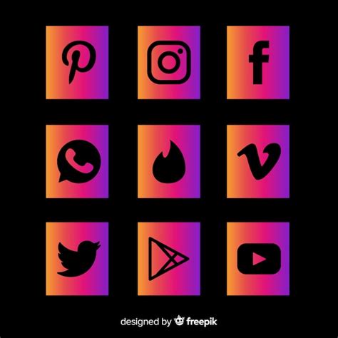 Facebook Instagram Tiktok Logo Vectors And Illustrations For Free Download Freepik