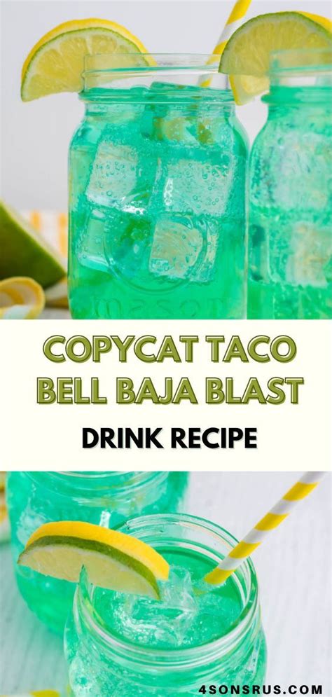 Taco Bell Copycat Baja Blast Artofit