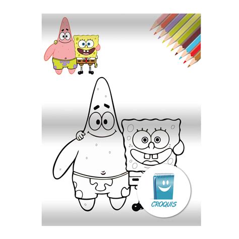 Dibujo Patricio Estrella Y Bob Esponja Para Colorear Archivos Croquis
