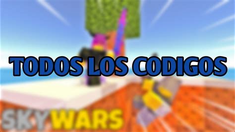 Todos Los Codigos En Skywars Roblox Youtube