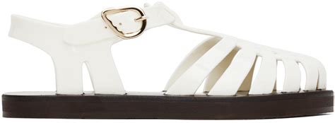 Ancient Greek Sandals Sandales Homeria Blanches En PVC SSENSE France