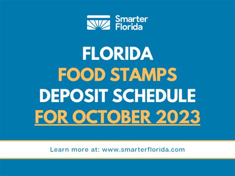 Florida Snap Payment Schedule For October Smarter Florida