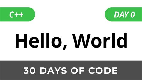 Day Hello World Days Of Code Hackerrank Solutions Youtube