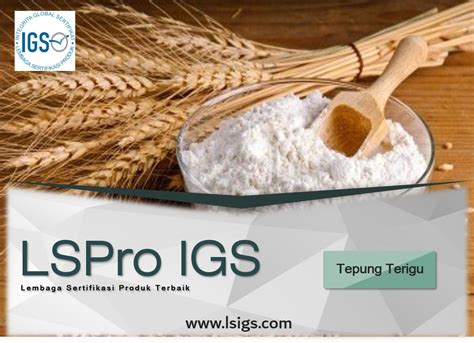 Jasa Sni Tepung Terigu Lspro Igs