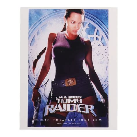 Angelina Jolie Signed Tomb Raider X Photo Jsa Pristine Auction