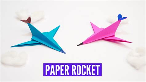 How To Make Paper Rocket Paper Plane Origami Rocket Best Summer