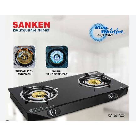 Jual Sanken SG 369DX2 Kompor Gas Portable 2 Tungku Shopee Indonesia