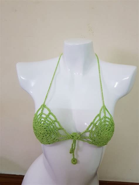 Spider Web Bikini Top Halloween Top Sexy Bikini Top For Girl Etsy