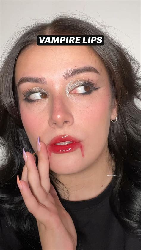 Vampire Lips Easy Halloween Makeup Video In 2024 Outfit