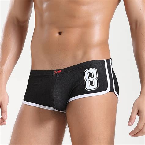 Bóxer de algodón suave para hombre ropa interior Sexy pantalones