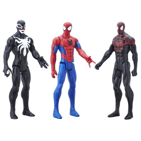 Marvel Spider Man Titan Hero Series Miles Morales Spider Man And Venom