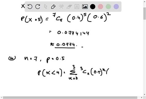 Solved Assume That A Procedure Yields A Binomial Distribution With