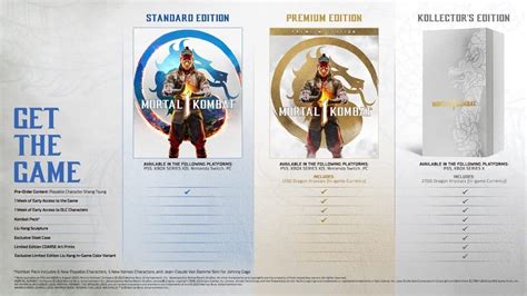 Mortal Kombat 1 Pre Order Bonuses All Editions Prices How To Get