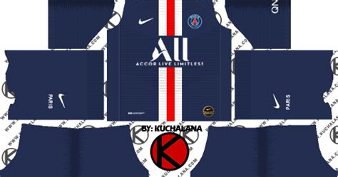 Paris Saint Germain PSG 2019 2020 Kit Dream League Soccer Kits