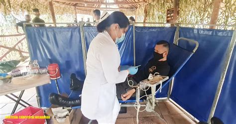 Ejército de Nicaragua participa en jornada de donación de sangre