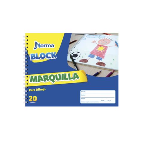 BLOCK DIBUJO MARQUILLA 20 HJS NORMA Mark Soluciones D