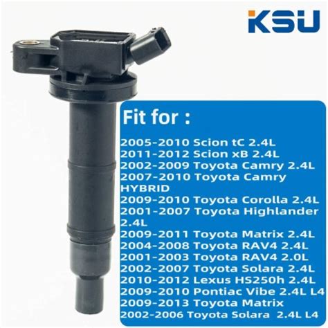 Ksu Ignition Coils Compatible W Select Lexus Scion Toyota Models