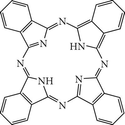 Structures Of Phthalocyanines A And Metal Phthalocyanines B