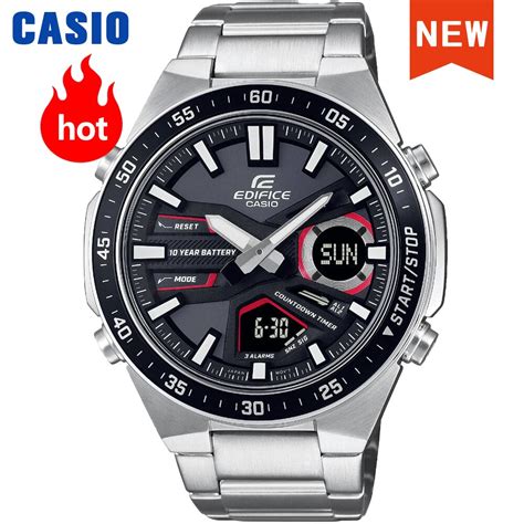 Casio Rel Gio Masculino Safira Espelho Edif Cio De Energia Solar Marca