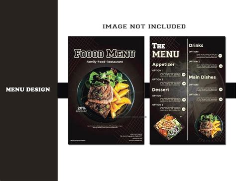 Premium Vector Modern Food Menu Design Template