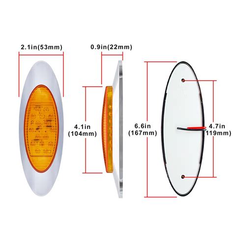 Dc12v 16led Lado Marcador Luzes Do Carro Luzes Ext Grandado