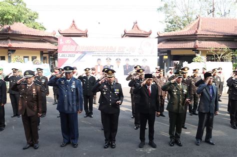 Polres Ponorogo Bersama Forkopimda Gelar Upacara Peringatan Puncak Hut