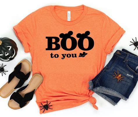 Disneys Mickey Boo To You Disneys Halloween Shirt Mickeys Etsy