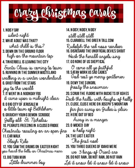 crazy christmas carols printable - A girl and a glue gun