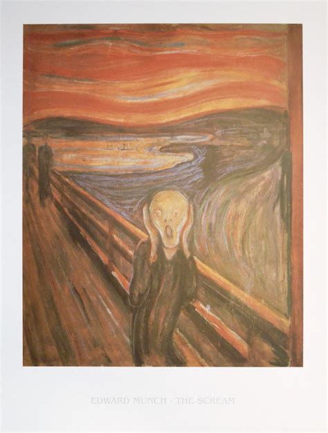 Edvard Munch Der Schrei Poster Kunstdruck Bei Germanpostersde