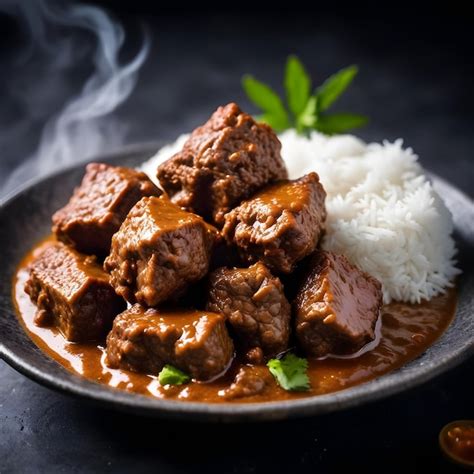 Premium Photo Halal Beef Rendang A Taste Of Indonesia