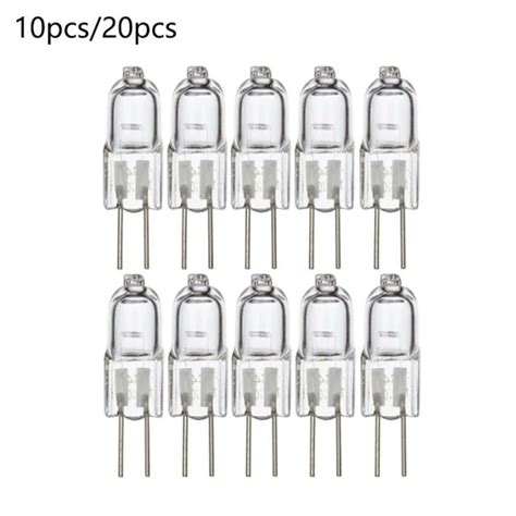 10pcs 20w Halogen Bi Pin Light Bulb 20pcs 240lm G4 Warm White 12v For