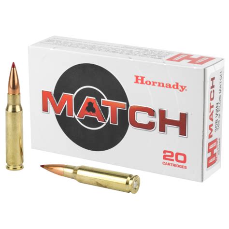 Hornady Match 308 Win 168 Grain Eld Match 20 Rds