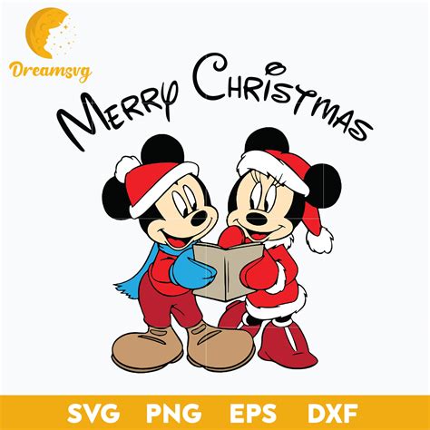 Mickey Mouse And Minnie Mouse Christmas Svg Christmas Svg Dreamsvg Store