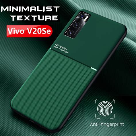 Vivo V Se V Se Case Magnetic Holder Matte Silicone Phone Case For