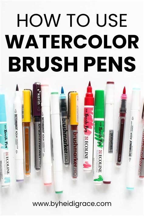 Learn All About How To Use Watercolor Brush Pens What They Are How To