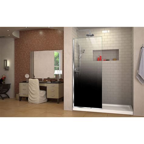 DreamLine Linea Ombre 34 In W X 72 In H Single Panel Frameless Shower