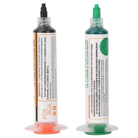 Tinta para Máscara de Soldadura 2Pcs UV Light Curing Tinta para