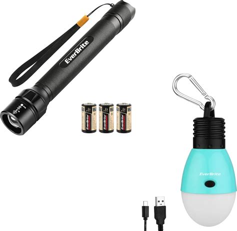 EverBrite Ultra Bright Tactical Flashlight And Rechargeable Camping