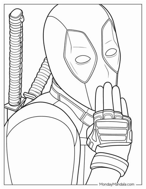 20 Deadpool Coloring Pages Free Pdf Printables