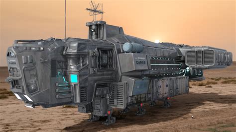 Cargo Space Freighter For Daz By Shredder