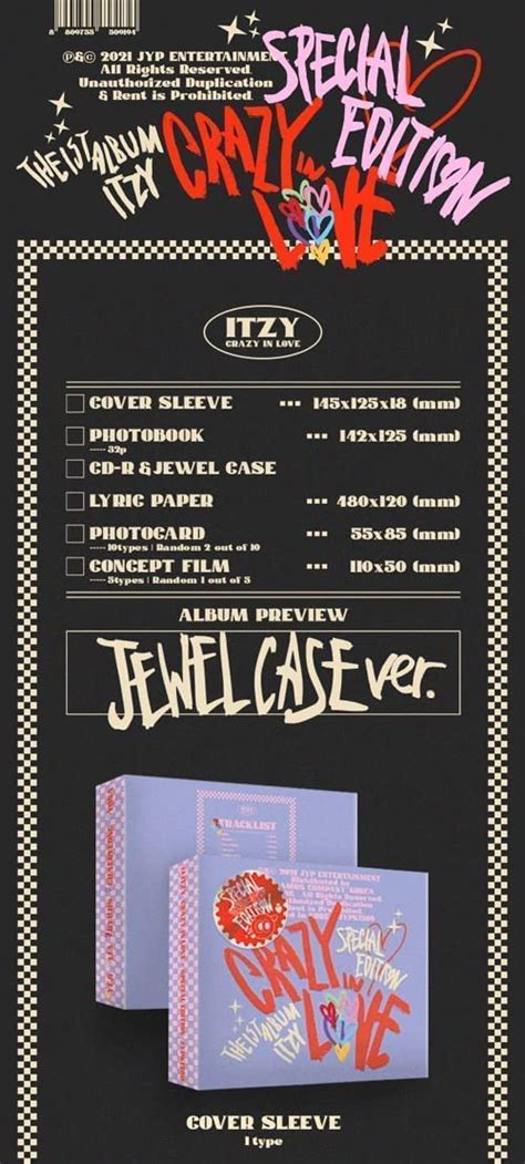 Buy ITZY Crazy In Love Special Edition Jewel Case Version Incl CD